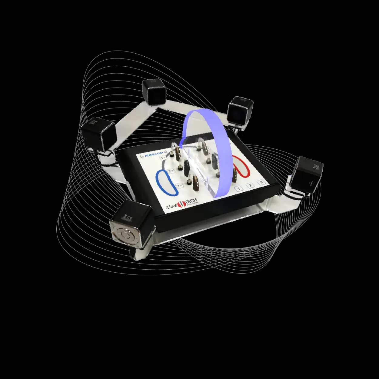 Audecom hearing aid demonstration system