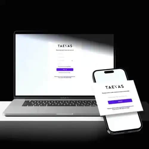 The Nexus EHR running on a laptop, tablet and phone