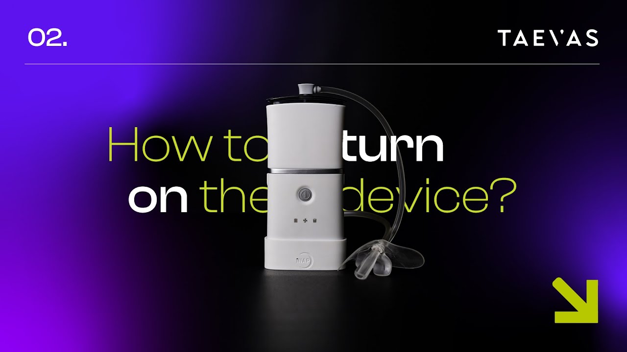 How to turn on iNAP - Sleep Apnea Therapy Device