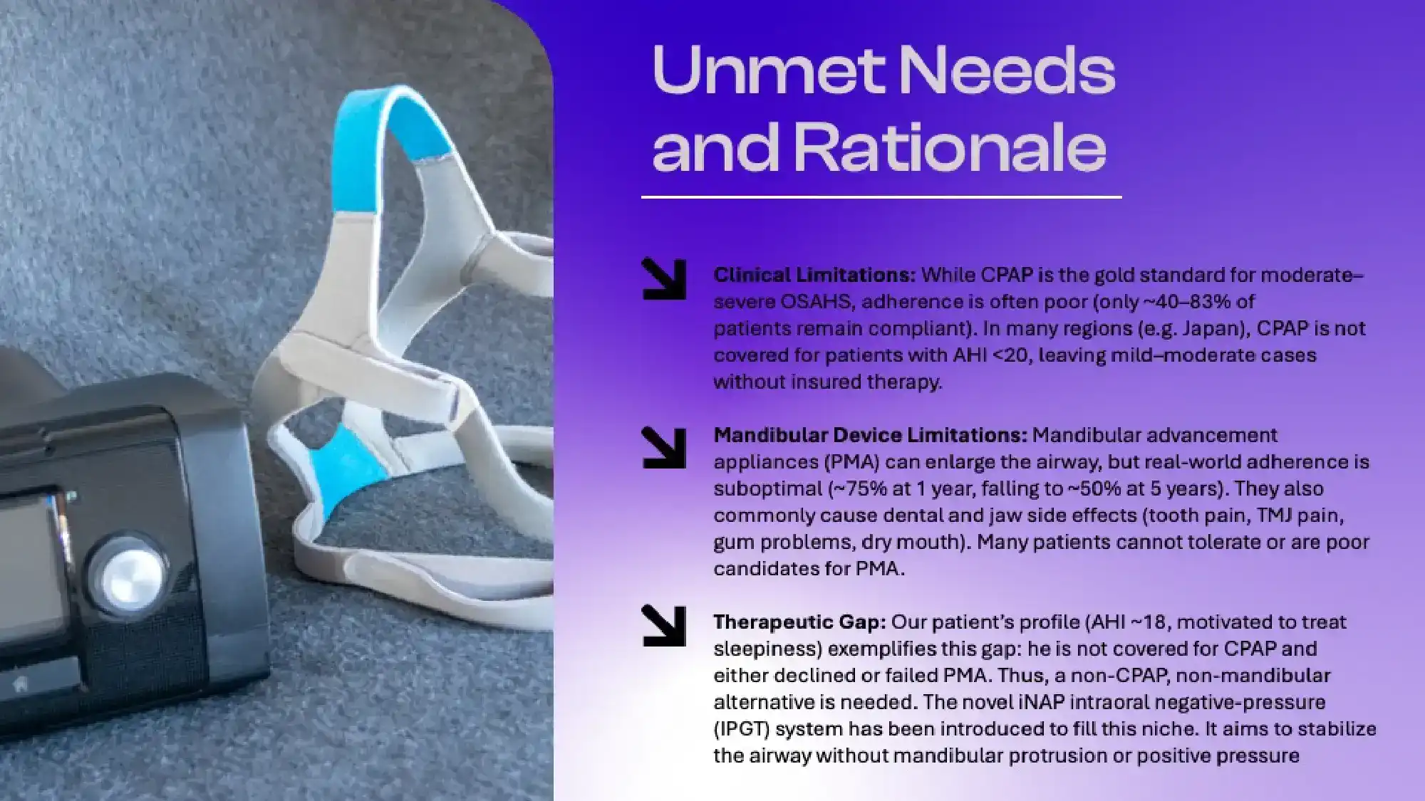 Intraoral Negative Pressure Therapy in Mild-to-Moderate OSAHS