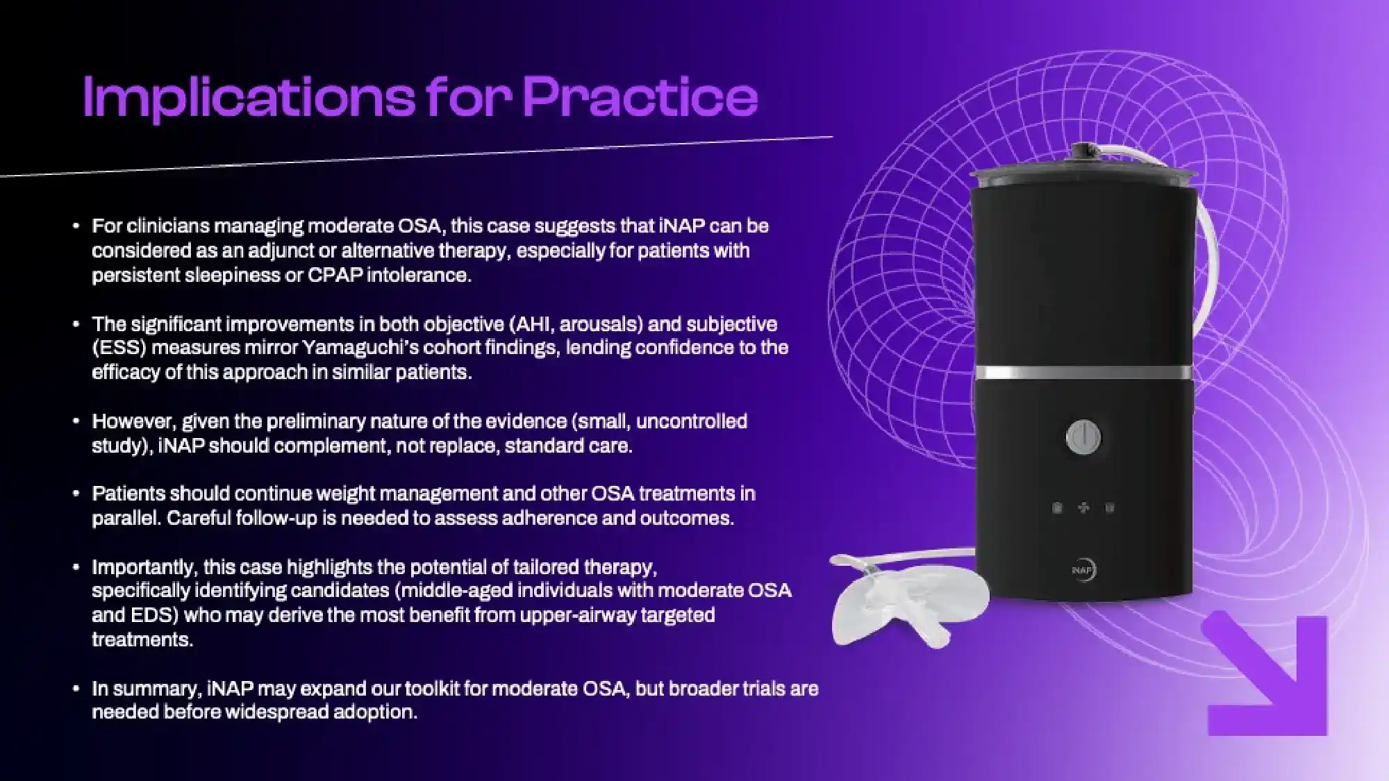 iNAP Therapy in a Middle-Aged Male with Moderate OSA